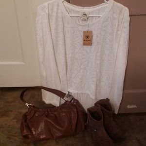 New with tags long sleeved fashion top